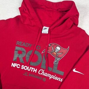 Tampa Bay Buccaneers Hoodie Mens 2XL Red NFL Football Nike NFC South Champs